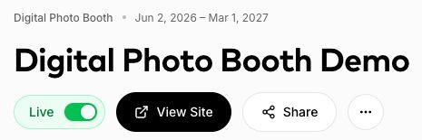Experience controls for View Site and Share
